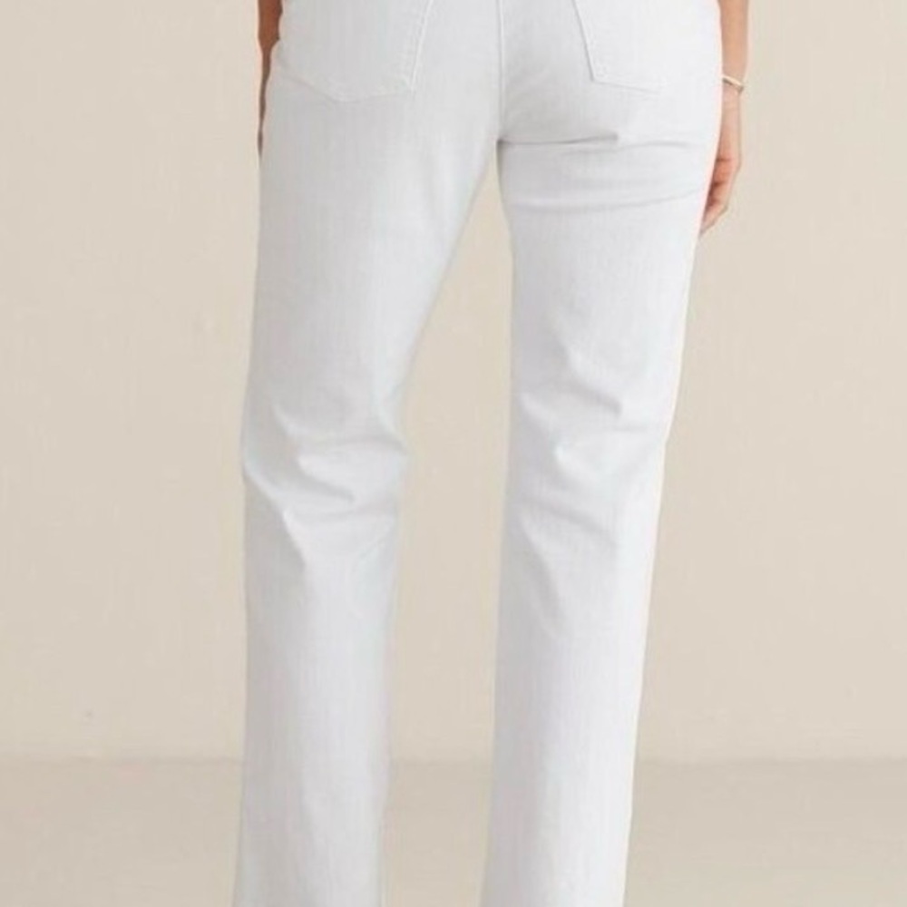 Soft Surroundings White High-Waisted Pants - Sz M - Picture 2 of 6